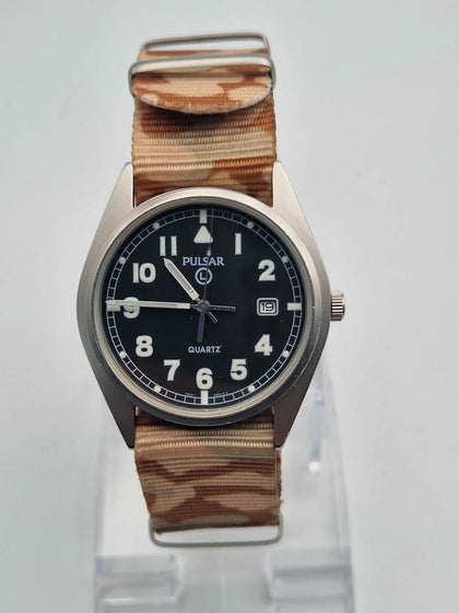 Pulsar G10 Military Watch 6645-99 6052627 30850/09 – Quartz Field Watch With Desert Camo NATO Strap