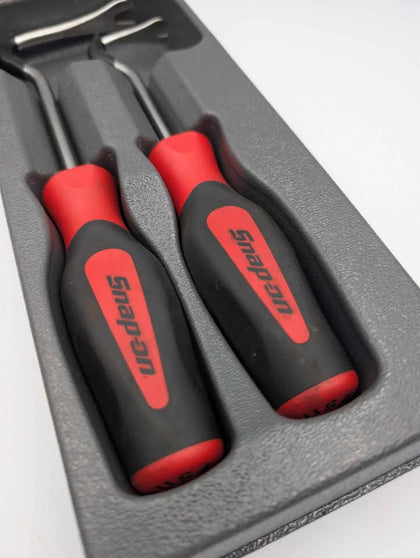 Snap On 2 Piece Non-Marring Trim Pad Tool Set - Red - ASGP102BR