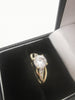 9CT Gold Cubic Zirconia Stones, Hallmarked & Stamped, 1.8Grams, Size L