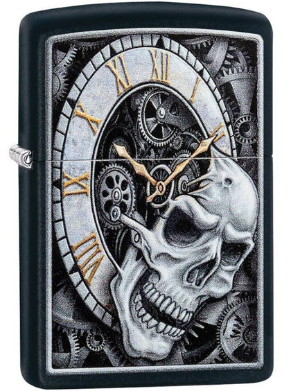 Zippo Skull Clock Windproof Lighter