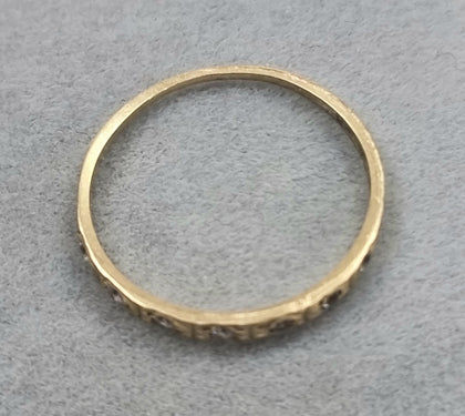 9ct Gold Ring Size K