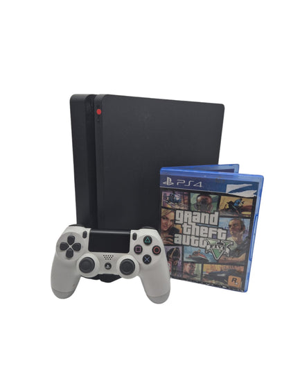 Playstation 4 500GB Slim Console - Black WITH GTA