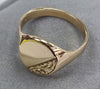 9ct Gold signet Ring Size W1/2