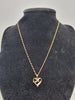 Gold Necklace and Heart Pendent 9ct 375 1.6G 16'' in Length