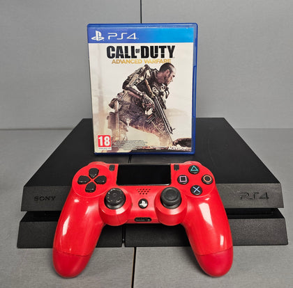 Sony Playstation 4 Console, 500GB Black + 1 Game
