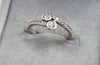 Pandora 2 Sparkling Hearts Ring Size 50