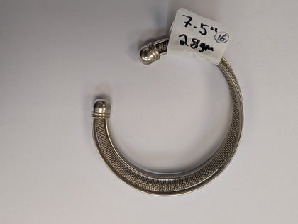 925 Silver Bangle - 7.5