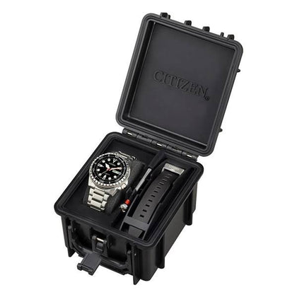 Citizen Mens Mans NH8380-66E Automatic Sports Watch - Black Stainless Steel - One Size
