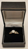 9ct gold CZ size Q