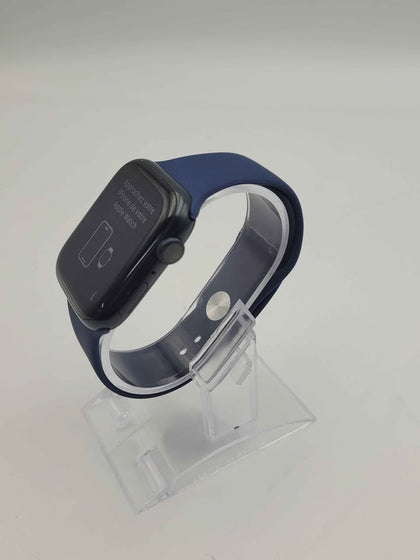 Apple Watch Series 7 Smartwatch - 45mm - GPS - Blue Strap - Unboxed (Scratches To Screen)