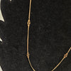 9ct Yellow Gold Station Necklace