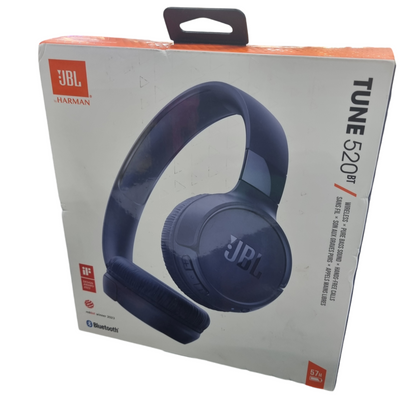 JBL Tune 520BT Wireless On-Ear Headphones - Blue.