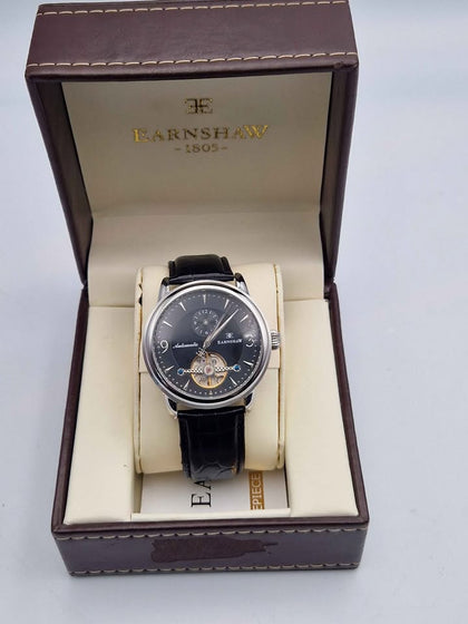 Thomas Earnshaw Longitude Heritage Black Men's Automatic Skeleton Watch – Black Dial