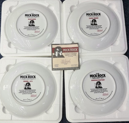 The Mick Rock Collection Danbury Mint Plates 2005 Set of 4