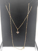 9ct Hallmarked Yellow Gold Chain & Mum Pendant - 1.54g Weight, 18" Length