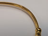 22ct Gold Baby Bangle With Patterned Rollerball