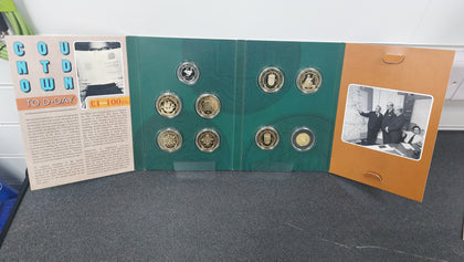 The Day the Country went Decimal 1971 The London Mint 8g 9ct coin included