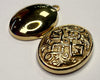 9ct Gold Oval Patterned Locket
