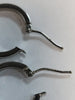9CT White Gold Hoop Earrings - 1.05g