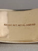 HENRY GRIFFITHS & SONS 9ct GOLD METAL CORE BANGLE WITH SAFETY CHAIN 50.4G