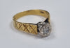 18ct Gold Diamond Ring Size Q