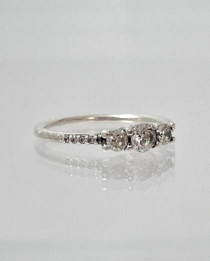 Pandora Clear Three-Stone Ring