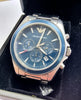 emporio armani ar6091 blue dial stainless steel chonograph men's watch
