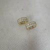 9K Yellow Gold Earrings 1.73Grams CZ STONES, (375 Hallmarked), Box Included