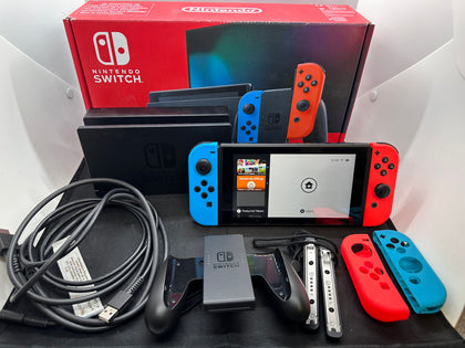 Nintendo Switch Console Boxed (Neon Red/Blue)