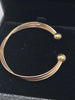 9ct gold Tri-colour small Bangle , box included