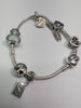 Silver Pandora Charm Bracelet With 7 Charms