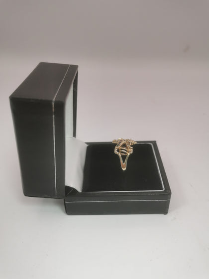 9K Gold Ring 2.4G fully Hallmarked(375) and Tested Size T
