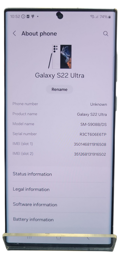 Samsung S22 Ultra 5G - 512GB - Unlocked