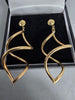 9ct Gold Earrings 375 2.5G 2'' in Length