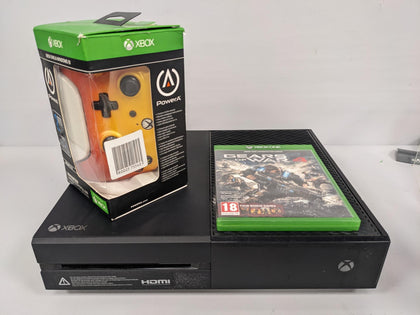 Xbox One 500GB Console with controller and Gears of War 4 Game