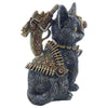 steampunk cat sliver finish