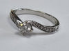 18ct White Gold Diamond Ring "L"
