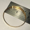 9CT Gold Patterned Baby Bangle