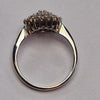 9CT WHITE GOLD DIAMOND CLUSTER RING SIZE M.5 PRESTON STORE