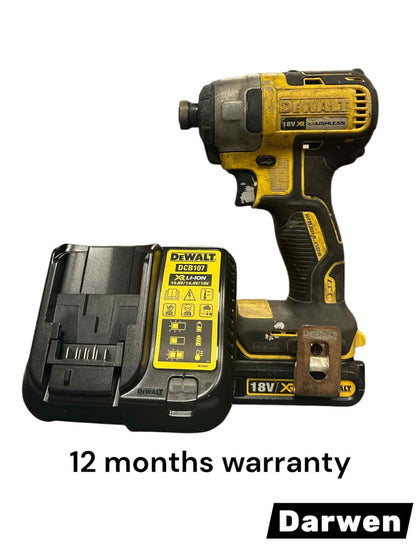 DeWalt DCF787 18V XR Cordless Brushless Impact Driver + Charger + Battery