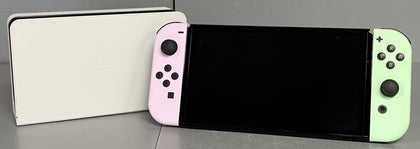 Nintendo Switch OLED Pastel Purple/Pastel Green Console Bundle ( + Unboxed Just Dance 2022 ) ** Unboxed **
