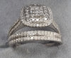 18ct white gold diamond ring set (stunning)