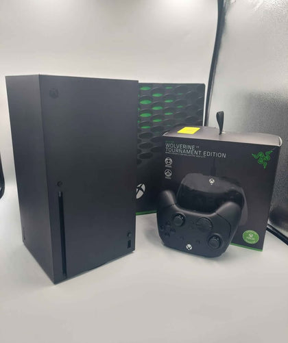Xbox Series X Console, 1TB, Black, Boxed With Razer Wolverine Tournament Edition Pad, Boxed