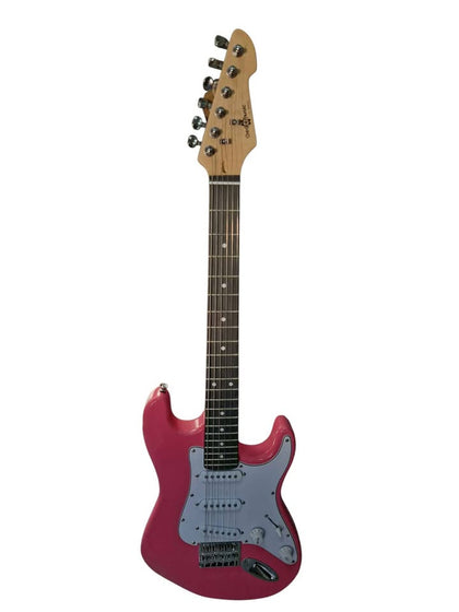 Gear4Music LA Series Six String Electric Guitar - Pink - 3/4 Size