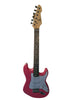 Gear4Music LA Series Six String Electric Guitar - Pink - 3/4 Size