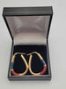 Pair Of 9ct Yellow Gold Vintage Pendeloque Hoop Earrings - 5.09 Grams