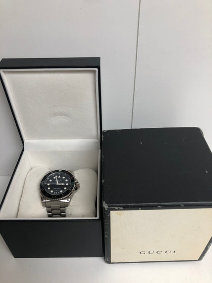 Gucci Men's YA136208 Dive Watches (Dive Black), Silver