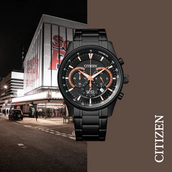 Citizen Men's Black Stainless Steel Bracelet Watch AN8195-58E