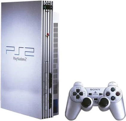 Sony Playstation 2 Console, Silver (With 2 Pads & Games)