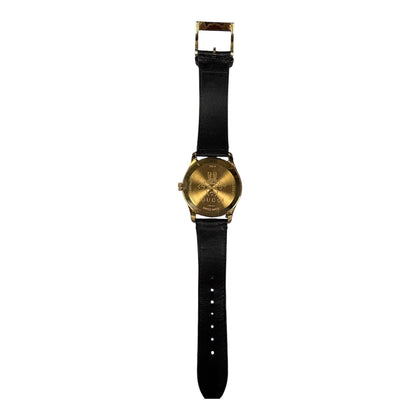 GUCCI Gold-Plated Case Genuine Lizard 126.4 Leather Strap Watch